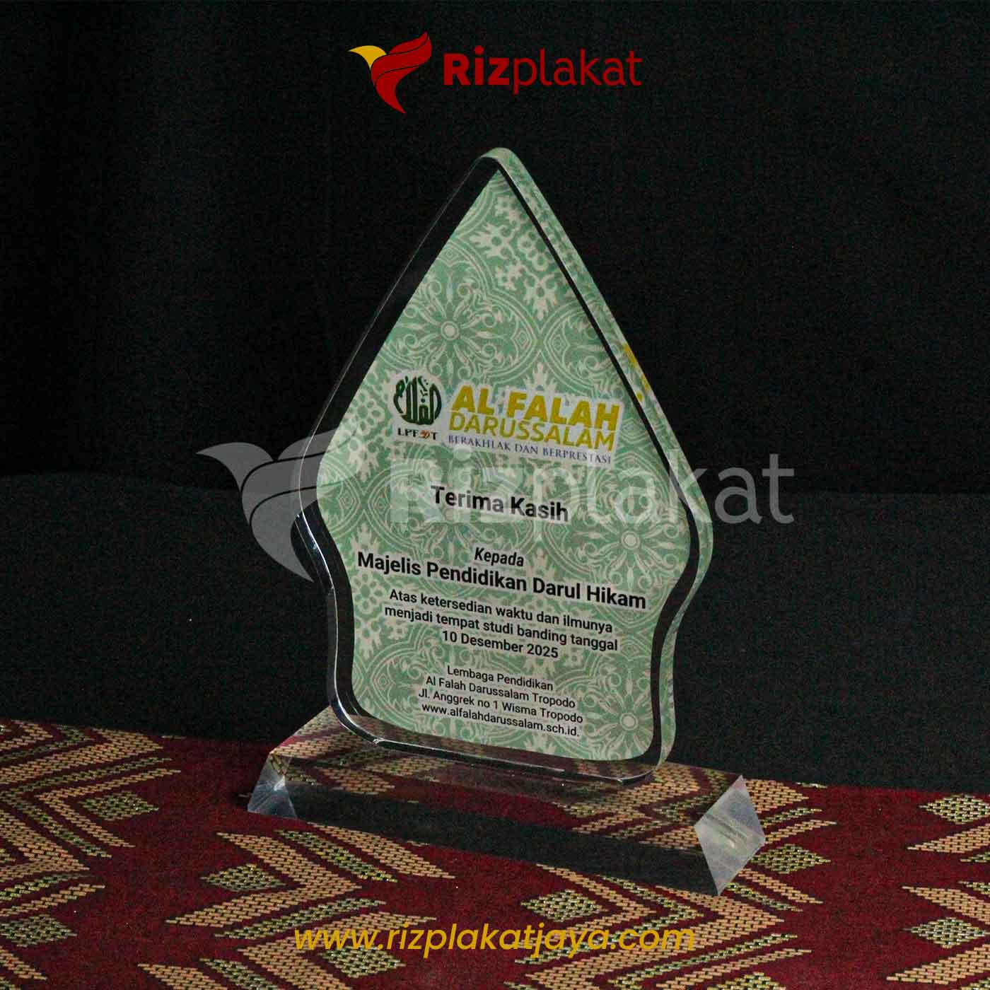 Plakat Akrilik Custom Ucapan